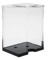 Discard Holder: Clear Lucite with Black Base, 6-Deck main image